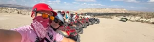 Kapadokya ATV turu Göreme gün batımı manzarası